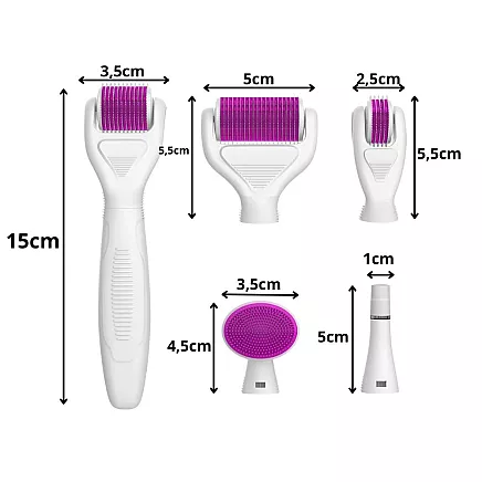 Dermarolleris 6 in 1 komplekts mezoterapijai sejai un ķermenim