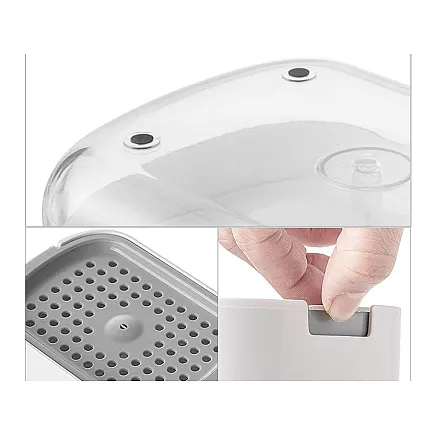 Dishwashing liquid dispenser for kitchen sink, sponge dispenser