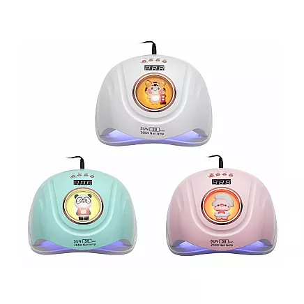 Jaudīga UV LED nagu lampa 268W gēla lakai un gēlam ar 57 diodēm