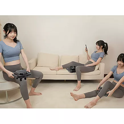 Masāžas pistole ar četriem galviņām