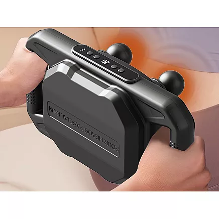 Masāžas pistole ar četriem galviņām