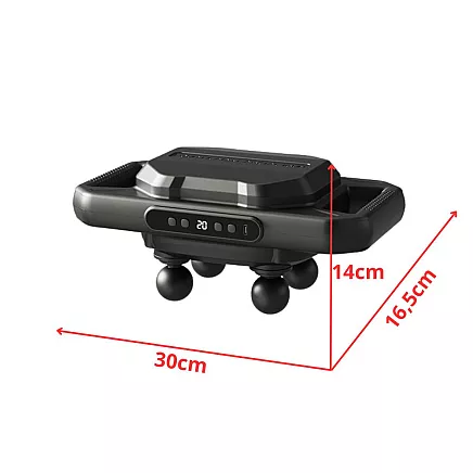 Masāžas pistole ar četriem galviņām