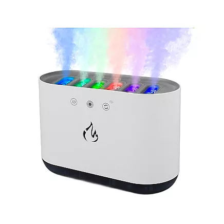 Gaisa mitrinātājs un difuzors ar RGB apgaismojumu un 6 sprauslām