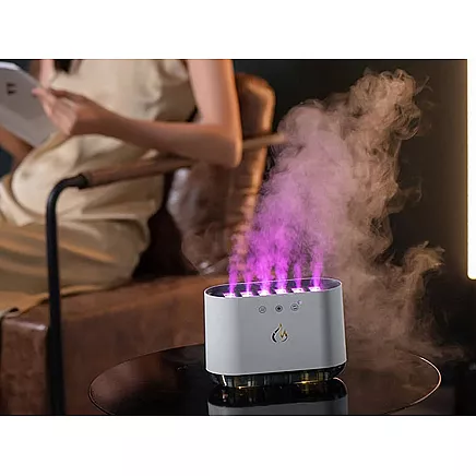 Gaisa mitrinātājs un difuzors ar RGB apgaismojumu un 6 sprauslām