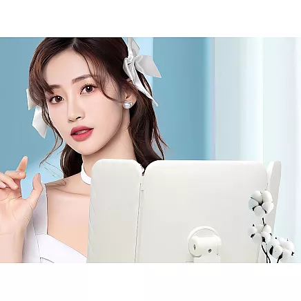 Make-up mirror led illuminated folding make-up mirror usb 3 colours