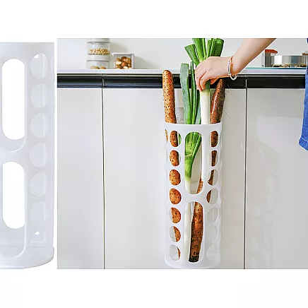 Plastic bag organiser universal white for plastic bags