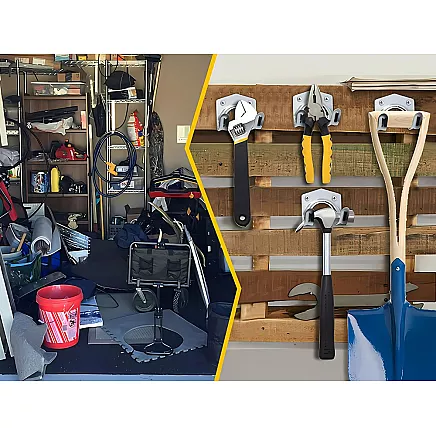 Wall hooks tool holders 20pcs metal set with screws