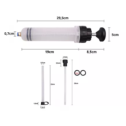 Oil syringe fluid extractor 200ml service manual workshop syringe