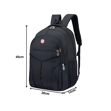 Urban backpack school youth sports 15l black 3 compartments for laptop