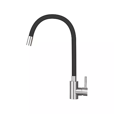 Flexible kitchen mixer tap with swivel spout 360 flexible
