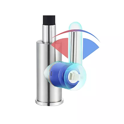 Flexible kitchen mixer tap with swivel spout 360 flexible