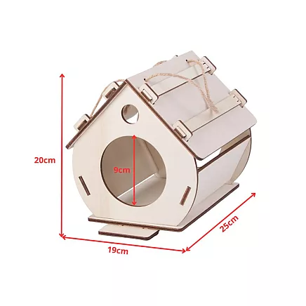 Birdhouse wooden birdhouse nesting box for assembling paint diy