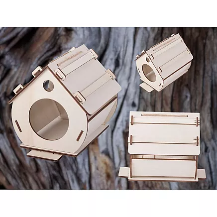 Birdhouse wooden birdhouse nesting box for assembling paint diy