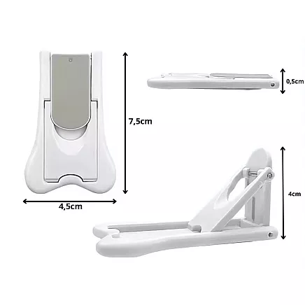 Bērnu drošības bloķētāji skapjiem un logiem, 2 gab., balts