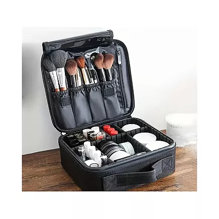 Vanity case cosmetics bag travel organiser casket suitcase bag