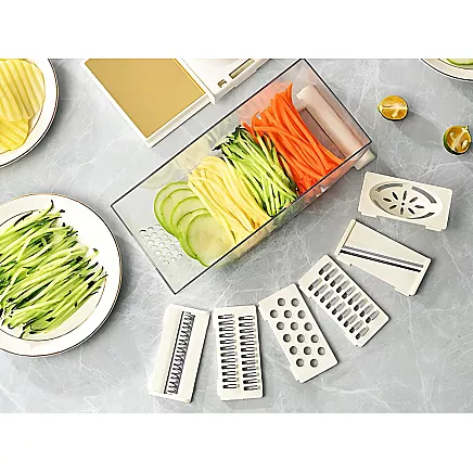 Dārzeņu smalcinātājs rokas griezējs 6 asmeņi