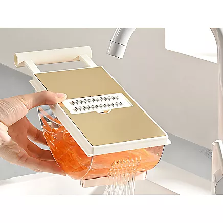 Dārzeņu smalcinātājs rokas griezējs 6 asmeņi