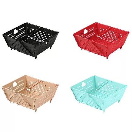 Saliekams grozs-caurduris augļiem un dārzeņiem, virtuves organizators