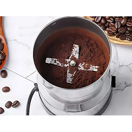 Coffee bean, nut and spice grinder, efficient, electric, powerful