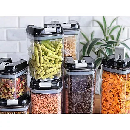 Hermētiski virtuves konteineri pārtikai, komplekts 4 gab.