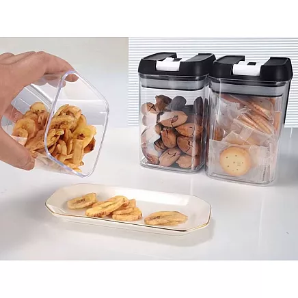 Hermētiski virtuves konteineri pārtikai, komplekts 4 gab.