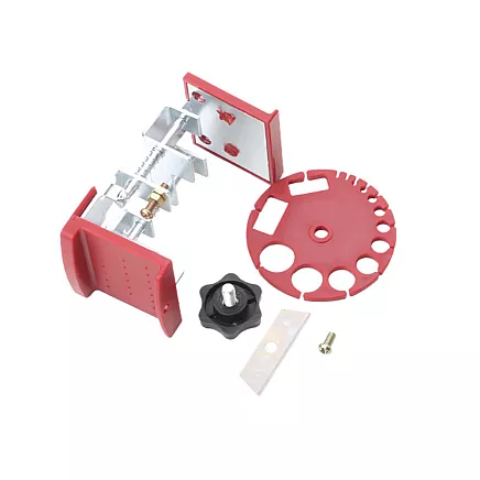 Hand-held cable stripper with adjustable cutting action