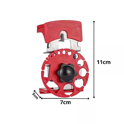 Hand-held cable stripper with adjustable cutting action