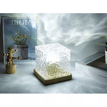 Rgb crystal light with usb remote control atmospheric decorative bedside cube