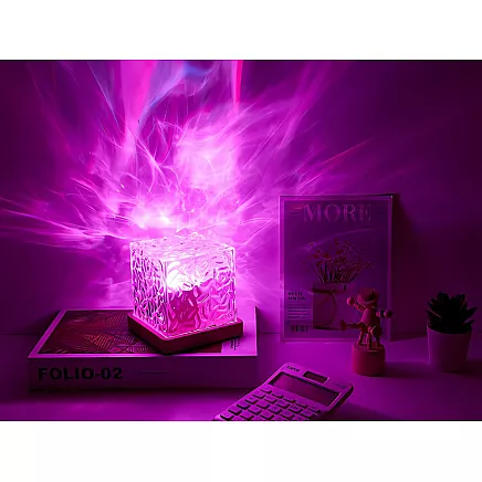 Rgb crystal light with usb remote control atmospheric decorative bedside cube