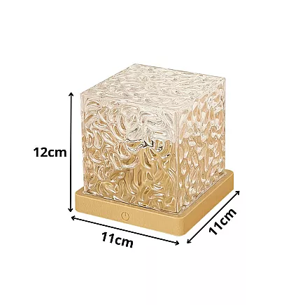 Rgb crystal light with usb remote control atmospheric decorative bedside cube