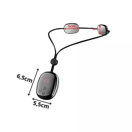 Electrostimulator neck massager usb 15 power 4 heating modes neck massage ems