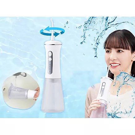 Bezvadu mutes irigators ar 350 ml tvertni un DIY režīmu, portatīvs