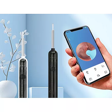 Endoscope otoscope with wifi camera for ear cleaning tools smart kit