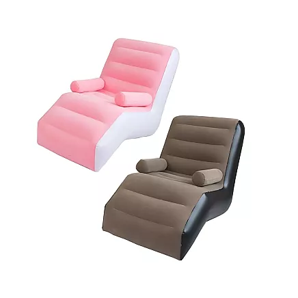 Inflatable armchair with armrests comfortable lounger with pump set