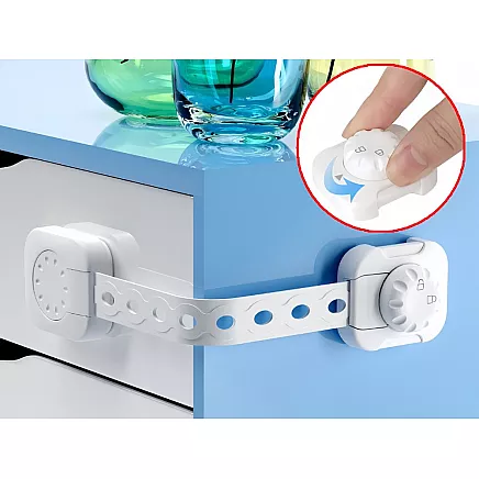 Bērnu drošības slēdzenes skapjiem un atvilktnēm, 6 gab. mēbeļu aizsargi