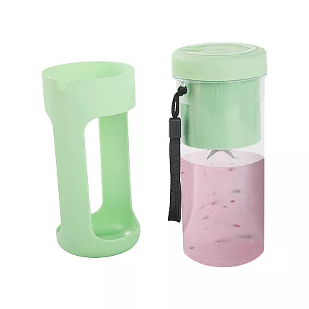 Portable USB wireless smoothie blender, ice crusher, lanyard