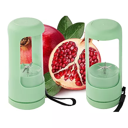 Portable USB wireless smoothie blender, ice crusher, lanyard