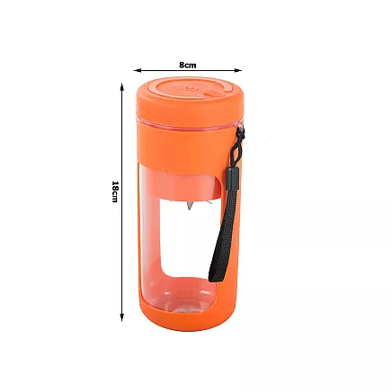 Portable USB wireless smoothie blender, ice crusher, lanyard
