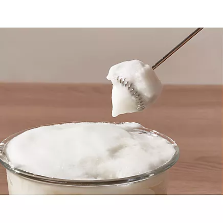 Manual coffee milk frother, mini electric mixer, 3 modes