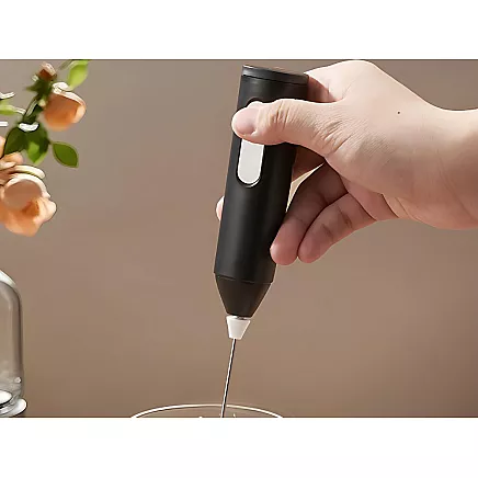 Manual coffee milk frother, mini electric mixer, 3 modes