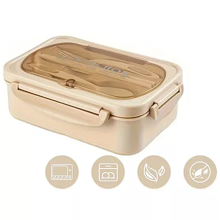 Lunchbox breakfast box lunch box with compartments cutlery