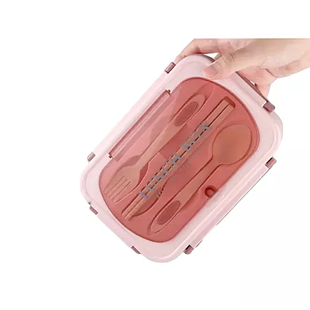 Lunchbox breakfast box lunch box with compartments cutlery