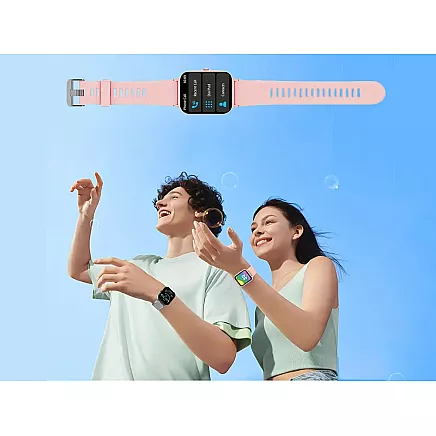 Viedpulkstenis vīriešiem un sievietēm ar zvanu funkciju, melns