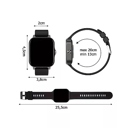 Sporta viedpulkstenis ar Bluetooth zvanu funkciju un silikona siksniņu, zaļš