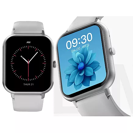 Sporta viedpulkstenis sievietēm un vīriešiem ar Bluetooth zvanu funkciju, pelēks