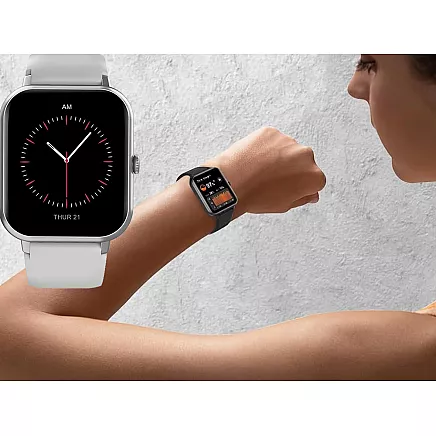 Sporta viedpulkstenis sievietēm un vīriešiem ar Bluetooth zvanu funkciju, pelēks