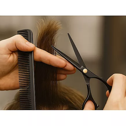Professional hairdressing scissors for hair cutting and trimming