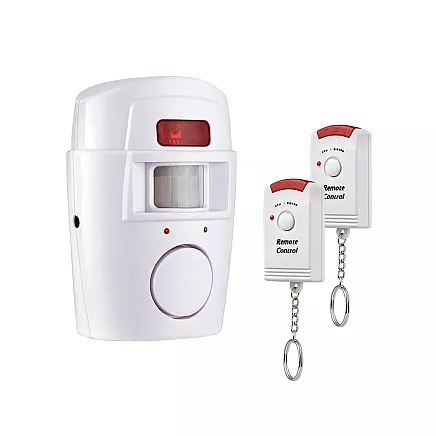 Wireless movement sensor alarm + 2 key fobs 105db