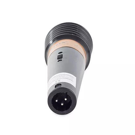 Profesionāls vadu dinamiskais mikrofons karaoke dziedāšanai, melns