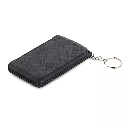 Pocket calculator 8 digit key ring folding case